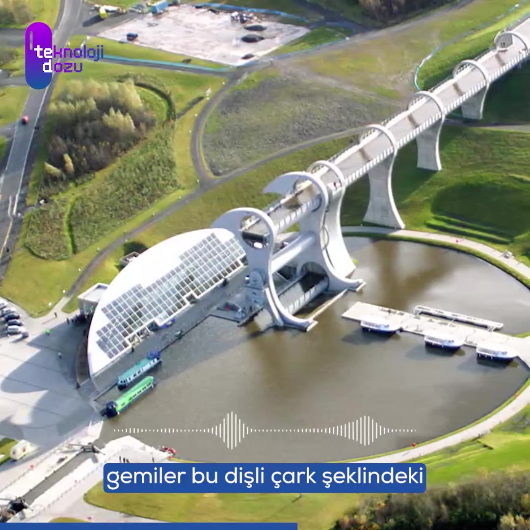Dünya'nın tek dönen gemi asansörü: Falkirk Wheel