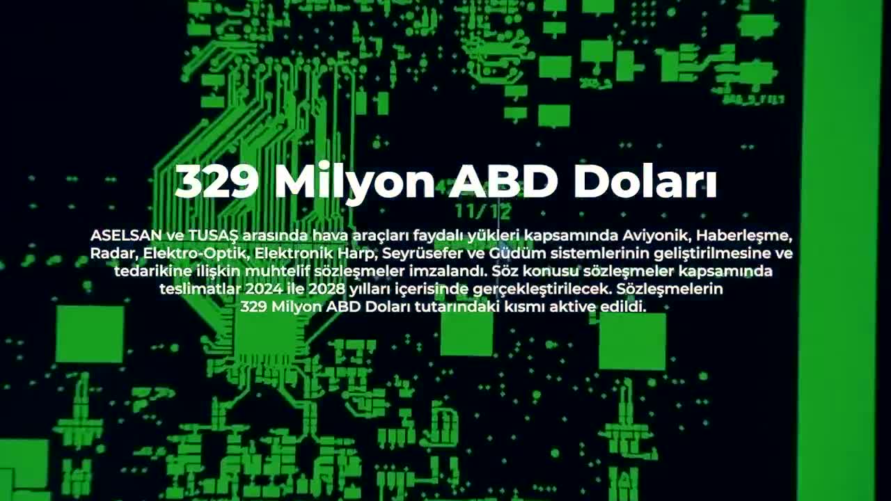 ASELSAN ve TUSAŞ'tan 329 milyon dolarlık anlaşma!