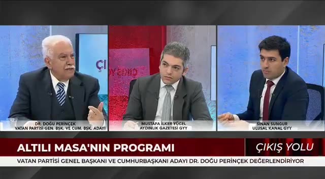 Perinçek: Programın özü, Amerika ve Avrupa'dan aferin almak