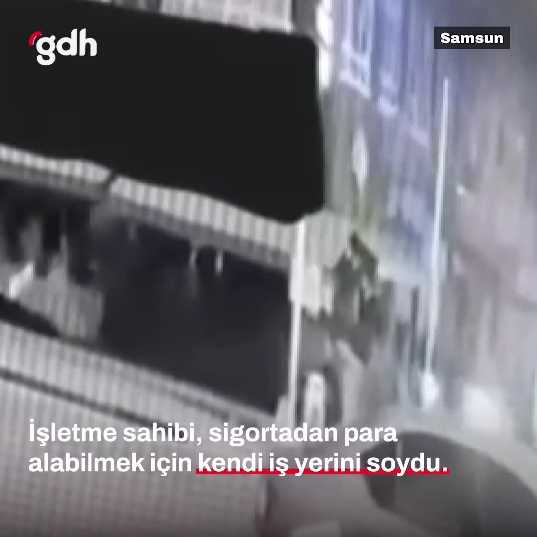 Samsun'da işletme sahibi sigorta için iş yerini soydu