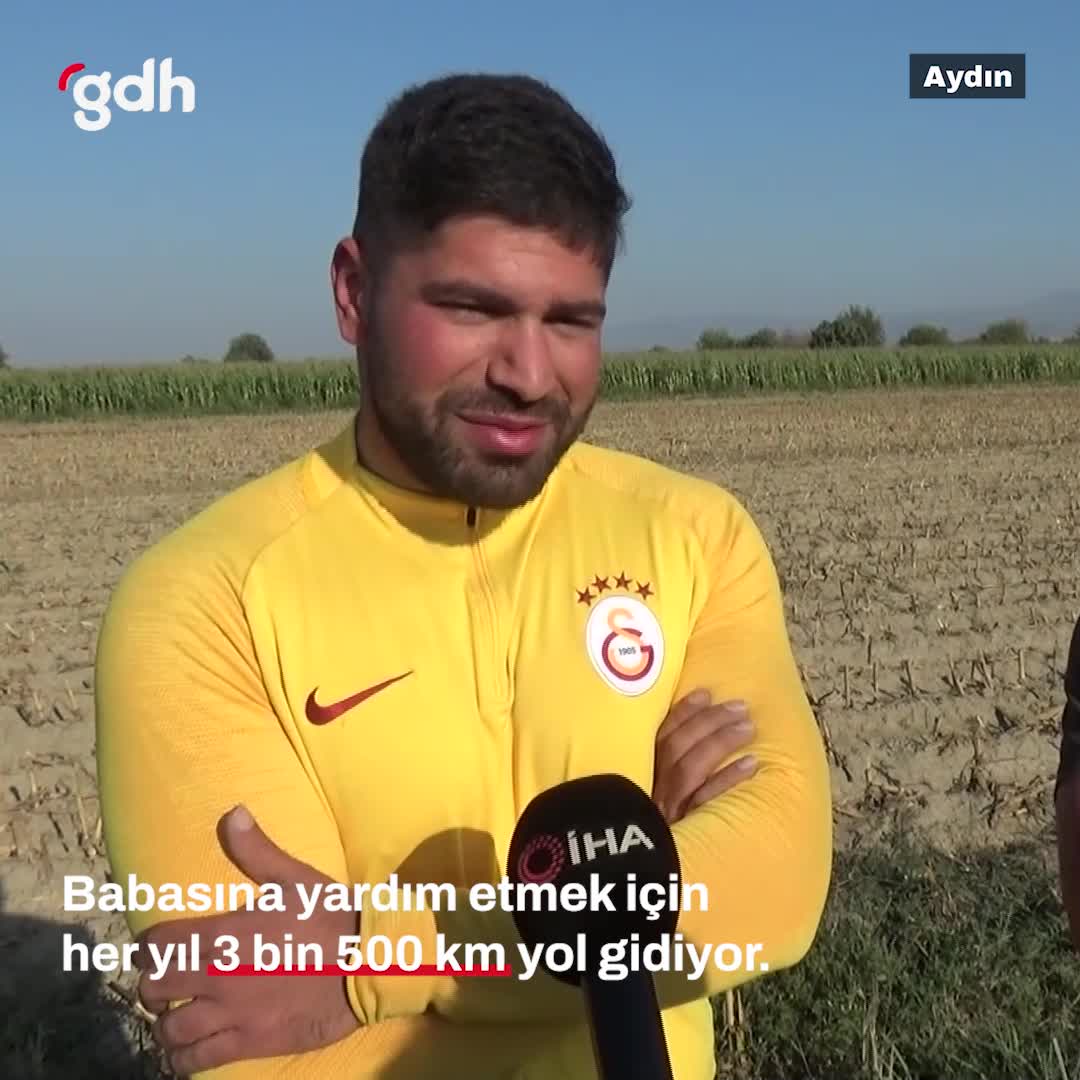 Batıkan Bozkurt, Aydın'daki babasına her yıl 3.500 km gidiyor
