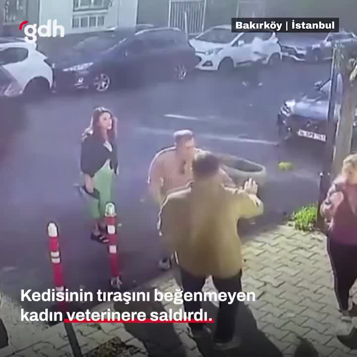 Kedisiyle ilgili sorun yaşayan kadın veterinere saldırdı