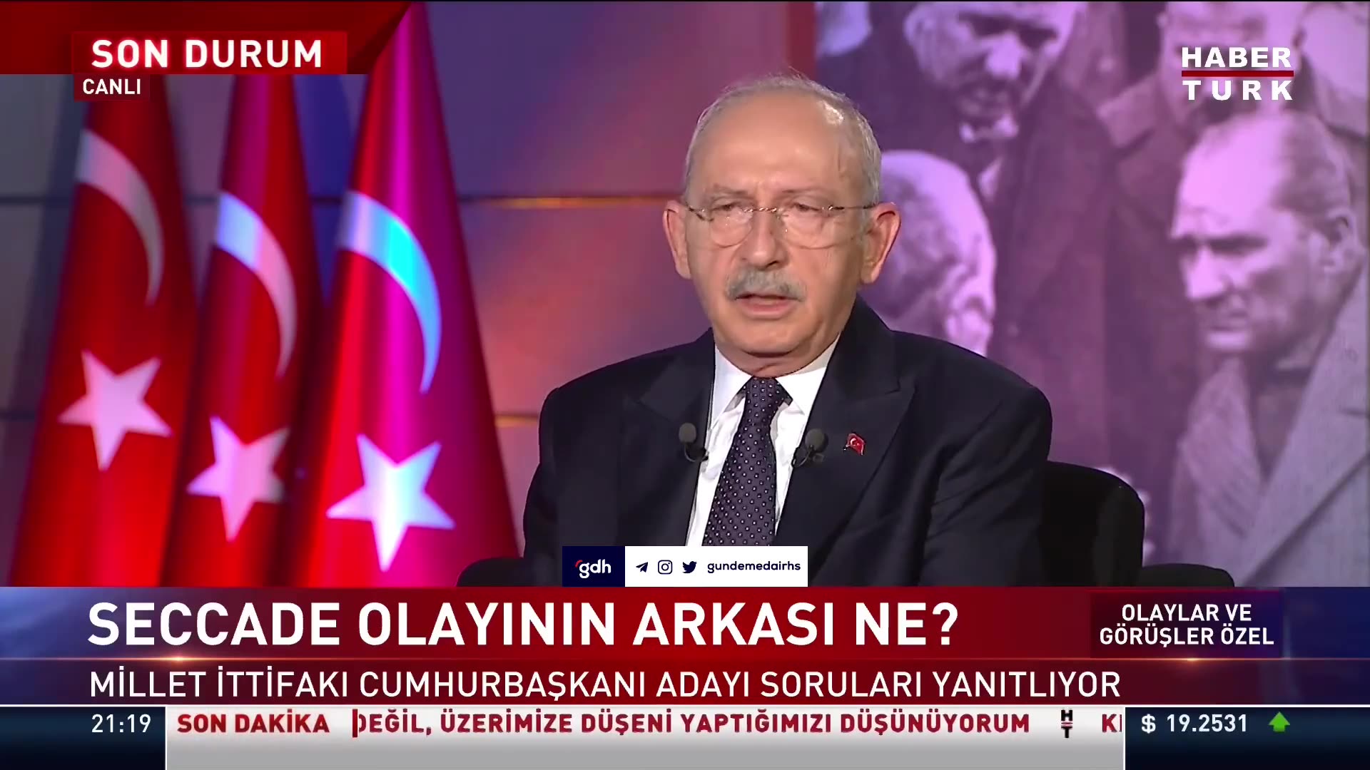 Kılıçdaroğlu: Seccade fark etmedim, politikacılar az bakarız