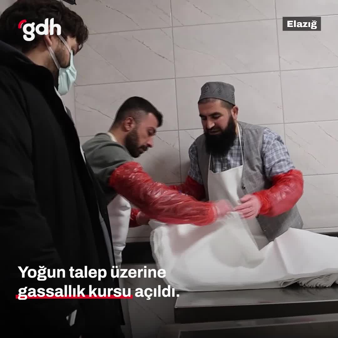Elazığ'da yoğun talep üzerine gassallık kursu açıldı