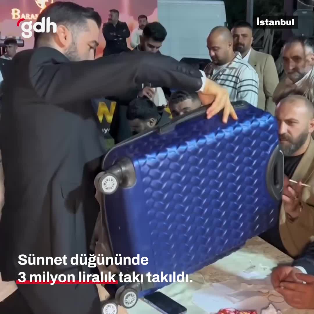 Çekmeköy'de 3 yaşındaki Ozan Aytemiz'in sünnet düğününde 3M TL takı!