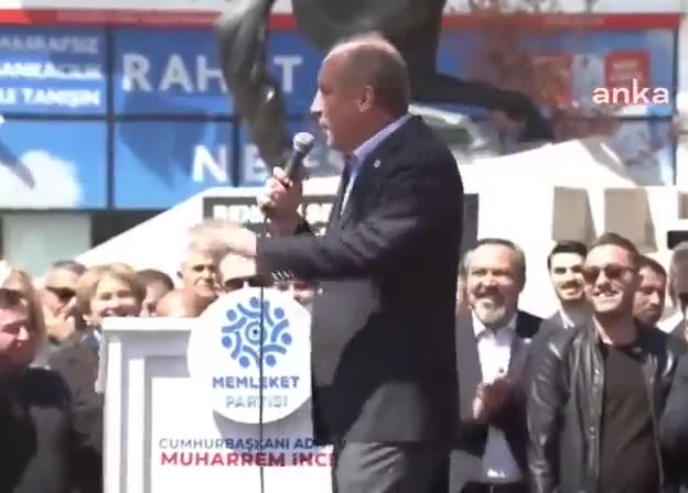 Muharrem İnce, partisinin Bolu mitinginde dans etti