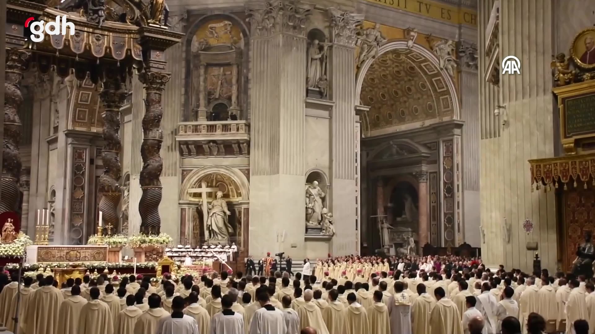 Vatikan'da Papa Franciscus'tan Noel Bayramı töreni