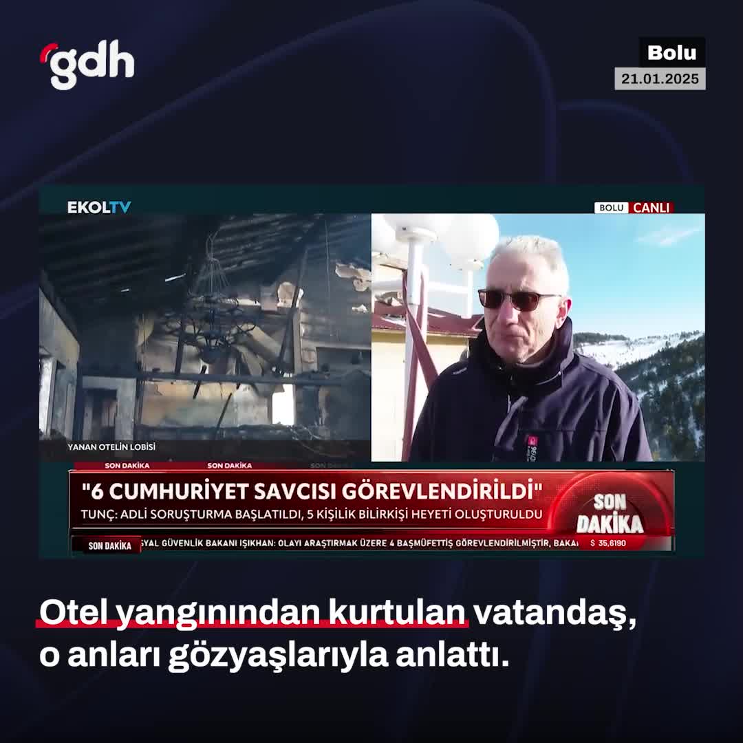 Bolu Kayak Merkezi Yangınını Kurtulan Vatandaş Anlattı