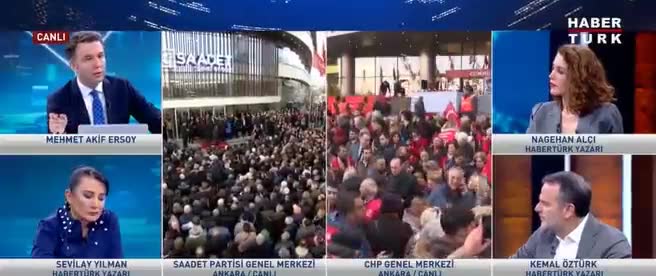 Saadet Partisi Genel Merkezi’ne Atatürk posteri asıldı