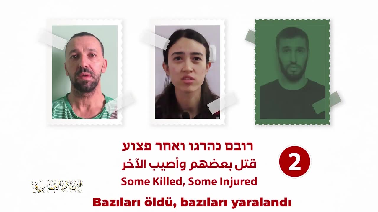 El Kassam Tugayları, esirlerle ilgili yeni video duyurdu