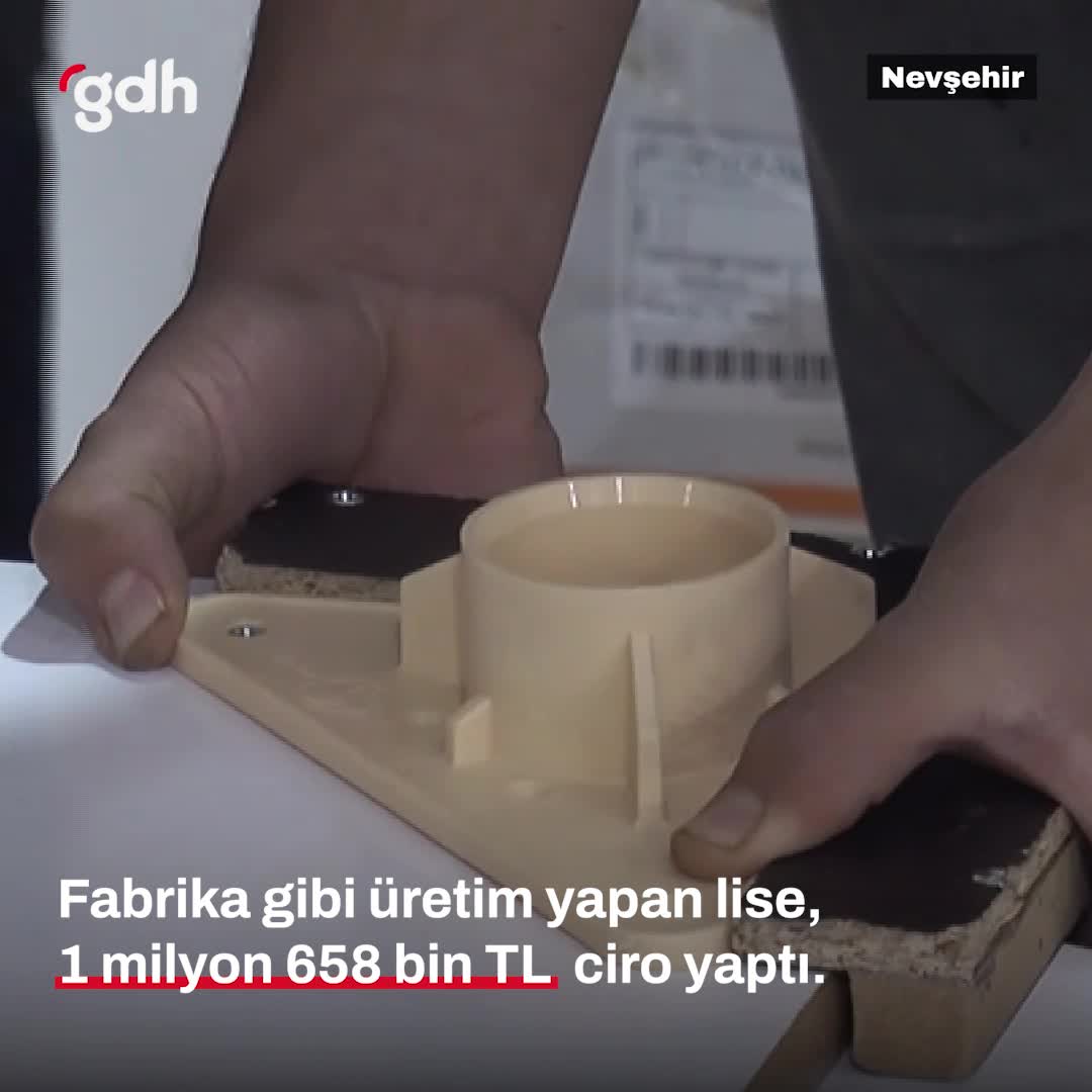 Fabrika gibi eğitim veren Nevşehir Meslek Lisesi!