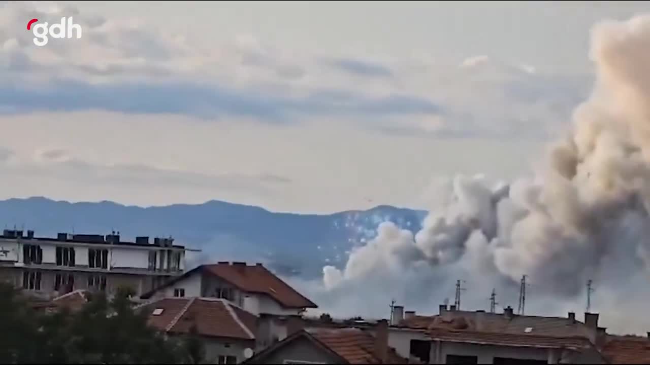 Sofya yakınındaki havai fişek fabrikasında yangın çıktı