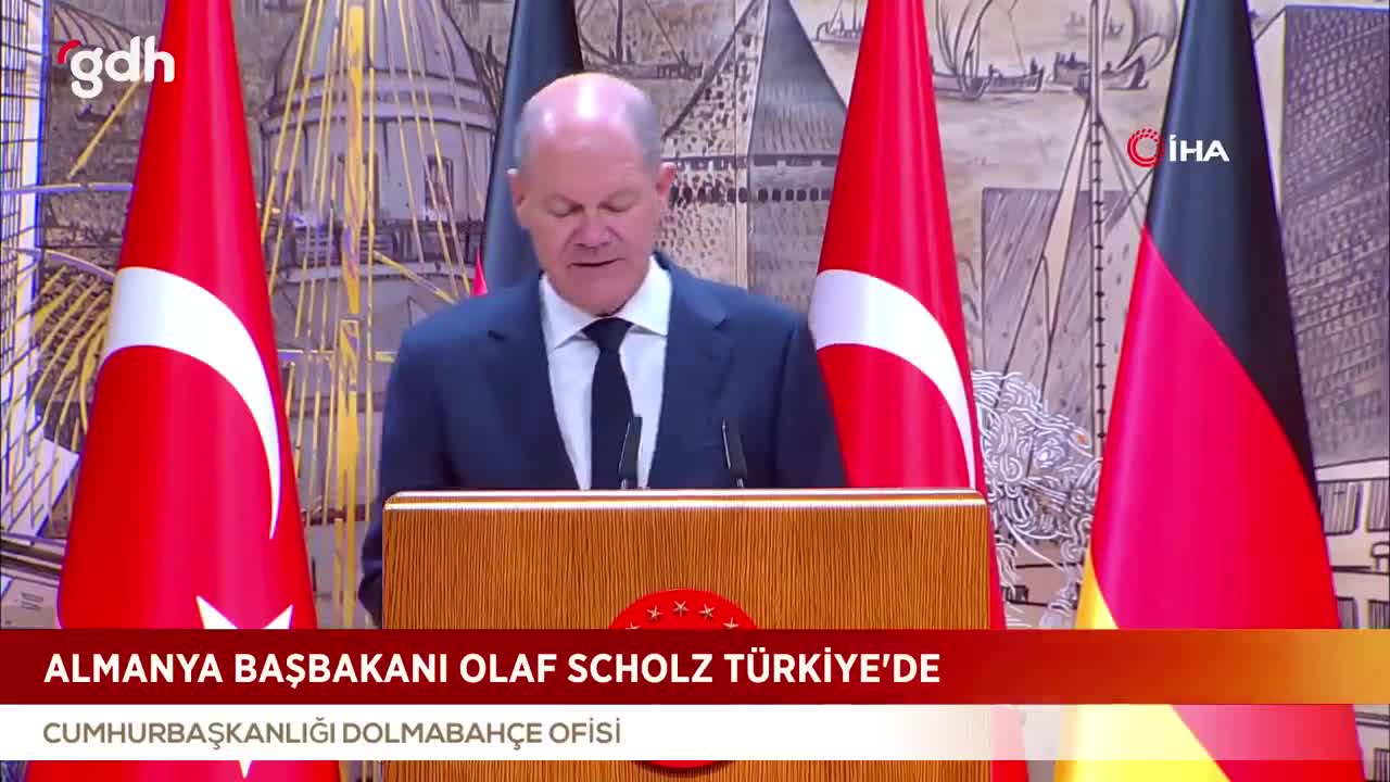Scholz: İsrail'de farklı görüşler, ateşkes şarttır. İki devlet!