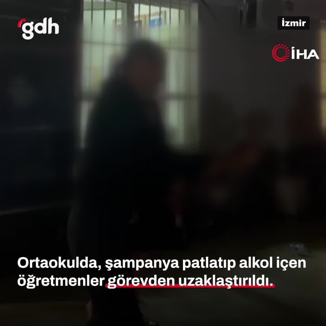Bornova'da öğretmenler alkol yüzünden görevden alındı