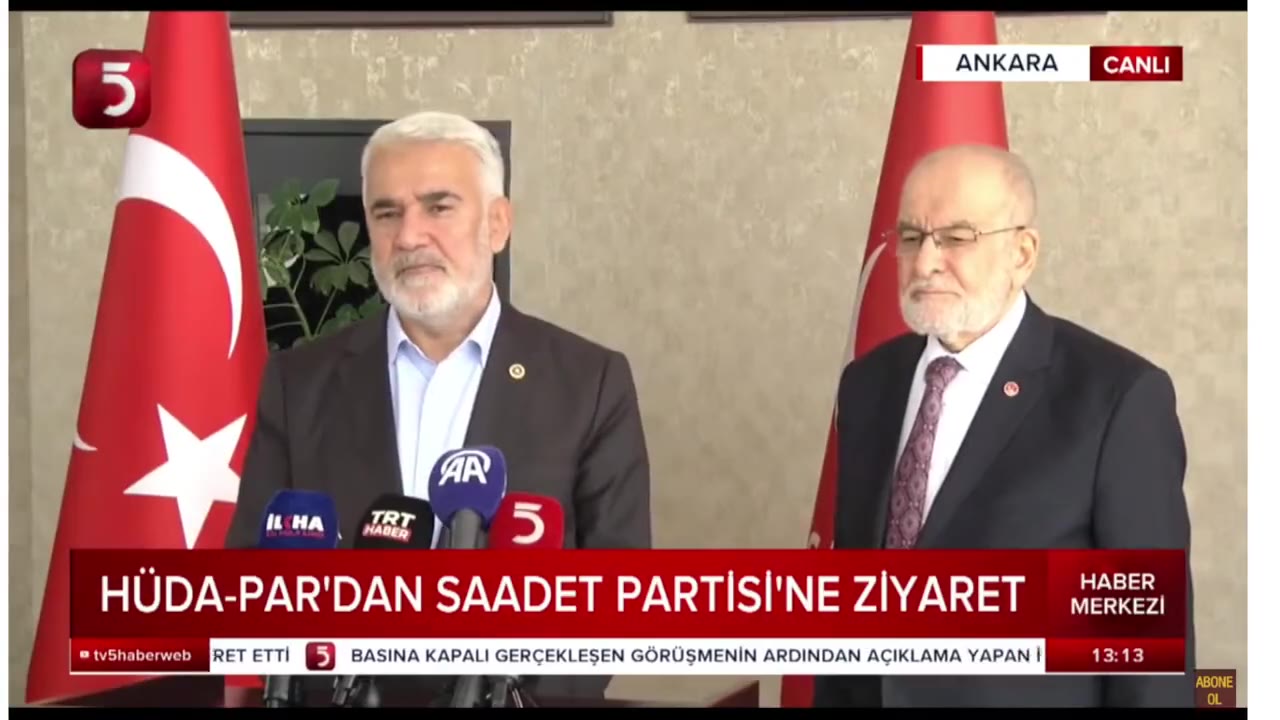 HÜDA PAR ve Saadet Partisi, İstanbul'da Filistin mitingi yapacak
