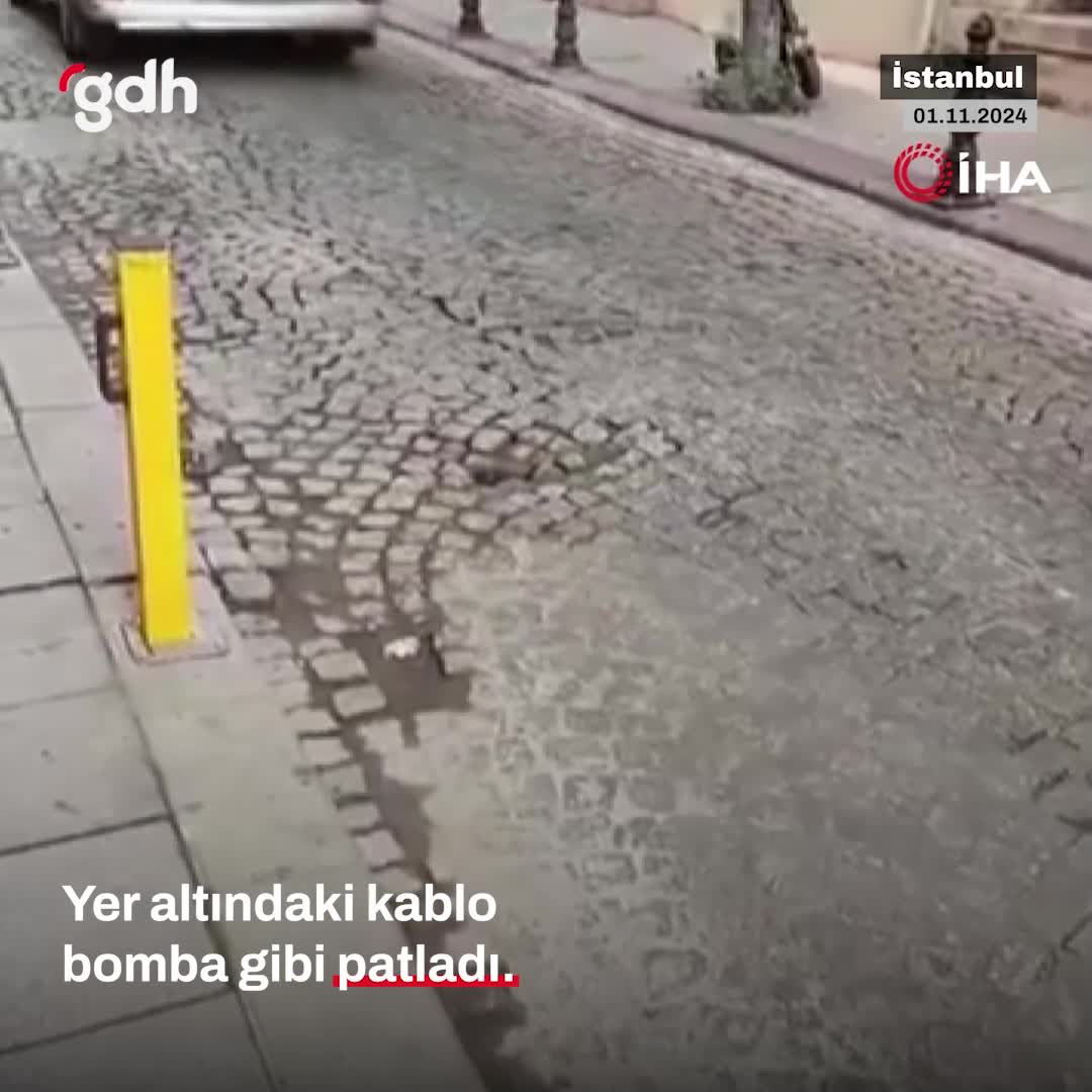 Fatih'te alt geçitte elektrik kablosu patladı