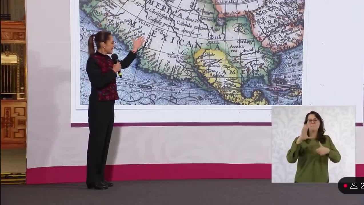 Sheinbaum: Trump'a yanıt olarak Meksika topraklarını paylaştı