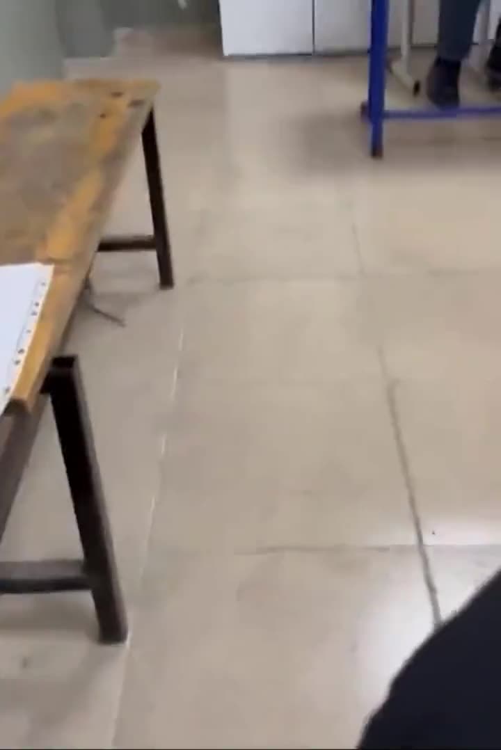 Hatay'da fare, oy kullanılan sınıfa girdi!
