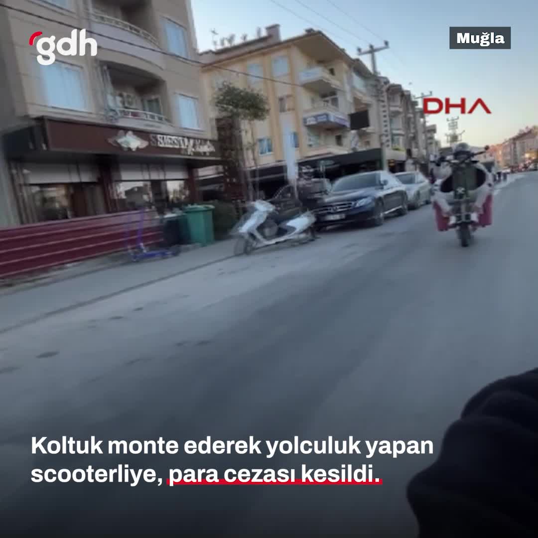 Ehliyetini kaybeden şahıs, scooter ile ceza aldı
