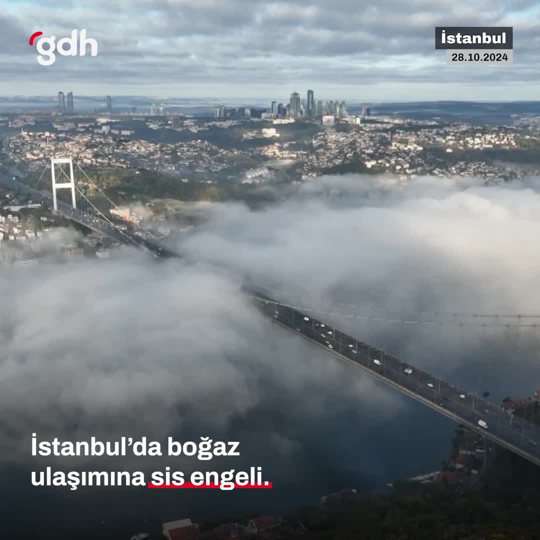İstanbul Boğazı'ndaki sis nedeniyle vapur seferleri iptal edildi