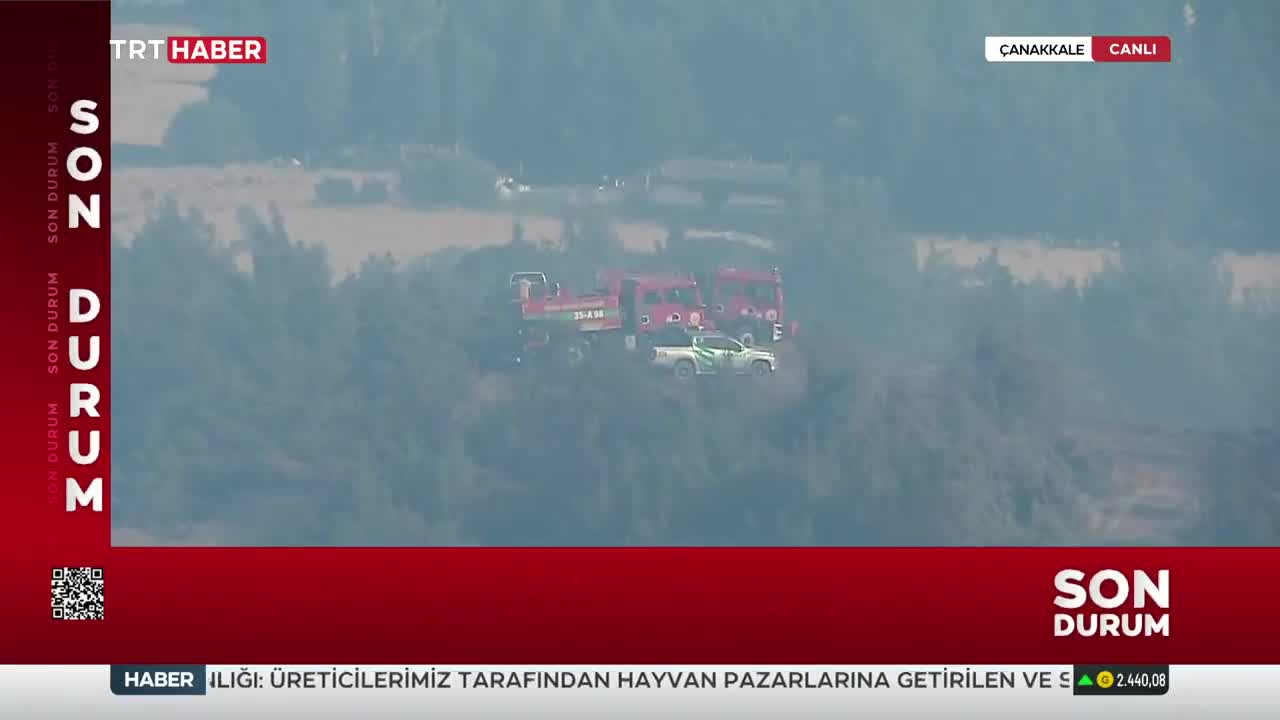 Eceabat'taki yangın 14 saattir kontrol altına alınamadı
