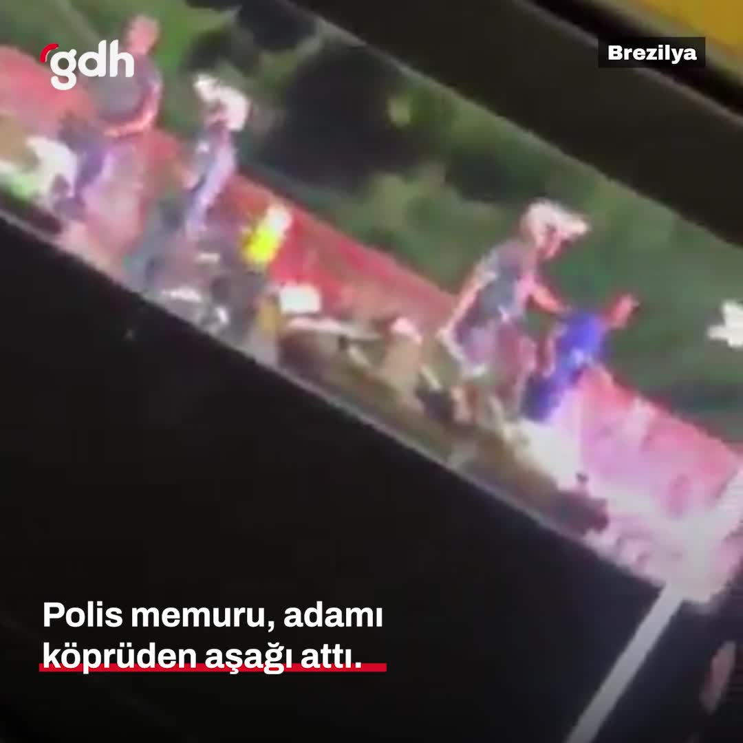 Brezilya'da Adam, Sao Paulo Polisi Tarafından Köprüden Atıldı