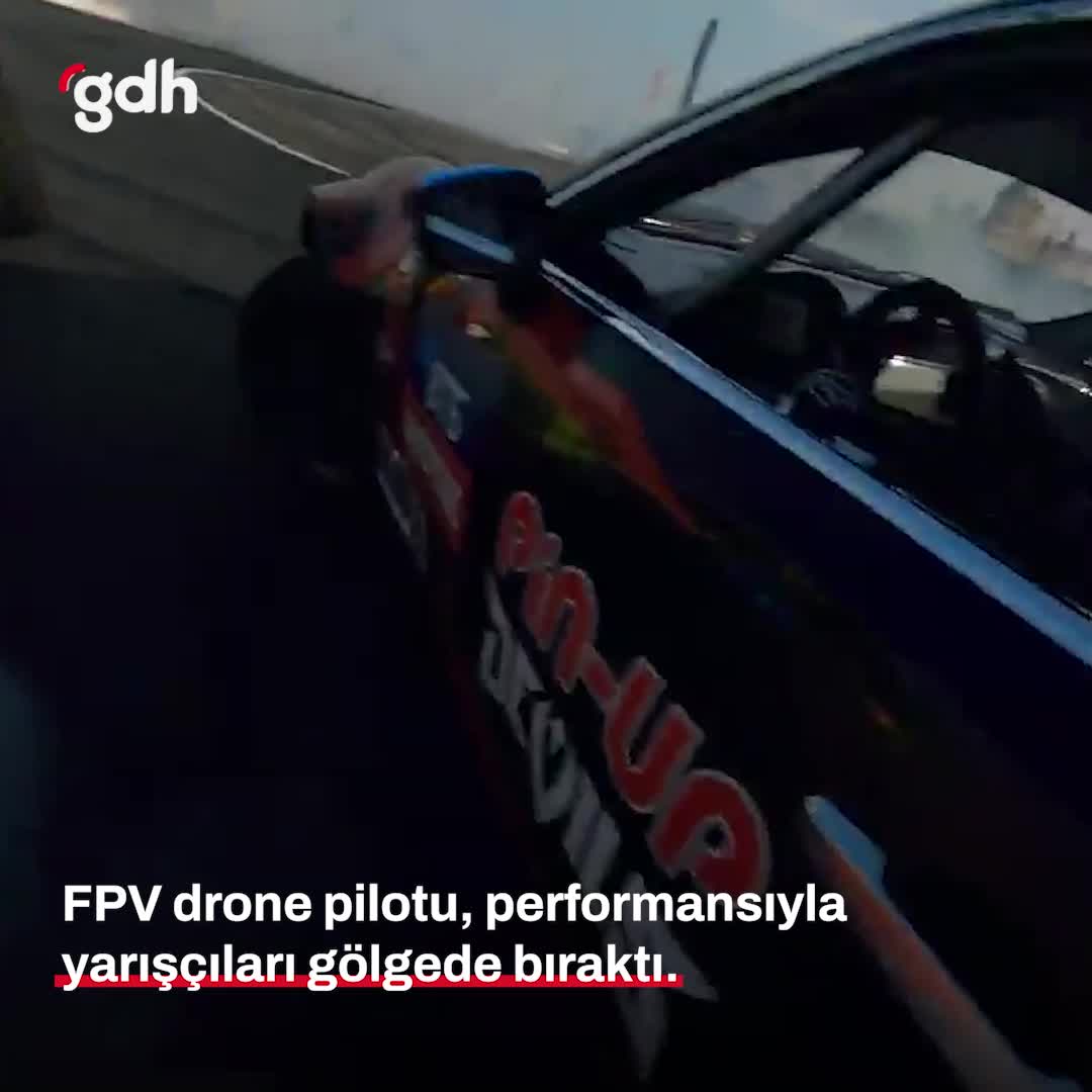 FPV drone pilotu, drift yarışında performansıyla öne çıktı