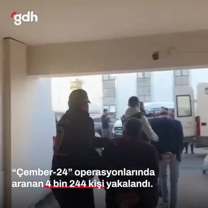 81 ilde Çember-24 operasyonlarında 4.244 kişi yakalandı