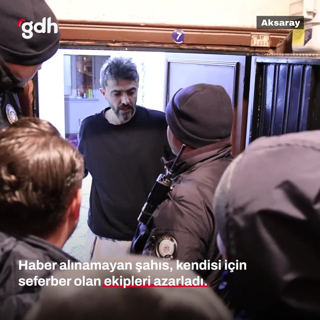 Aksaray'da kaybolan kişi, polisleri azarladı: "Yattım!"