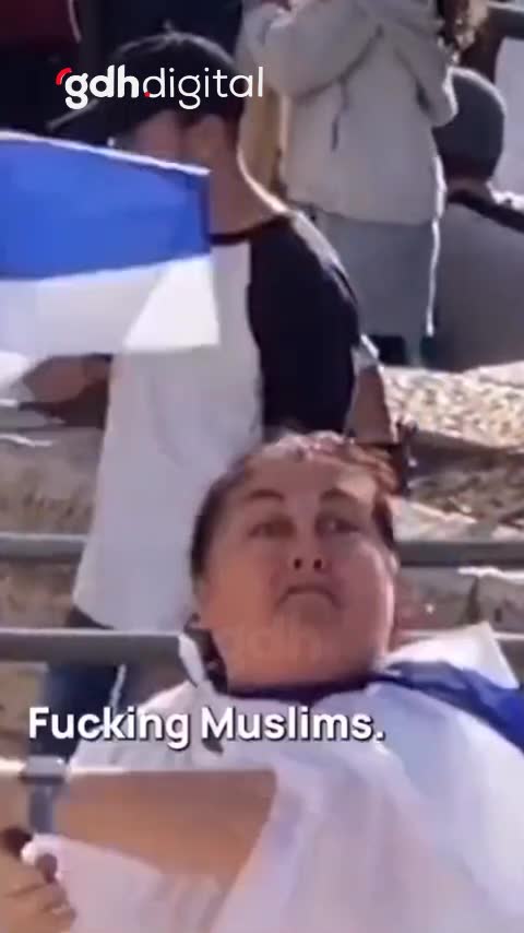 İsrail'de Siyonist Kadın, Müslümanları Tehdit Etti!