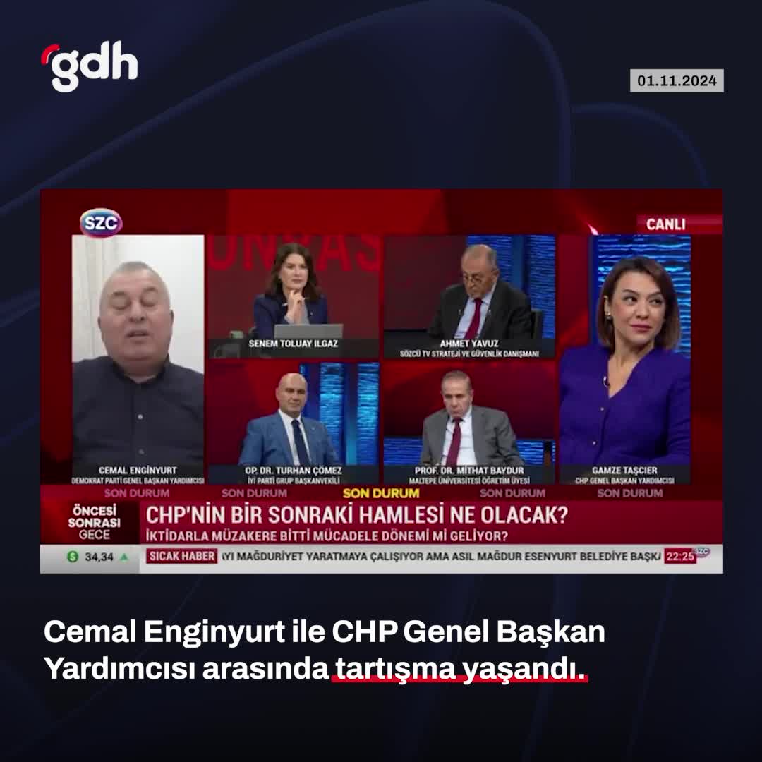 Cemal Enginyurt ve Gamze Taşcıer arasında tartışma yaşandı