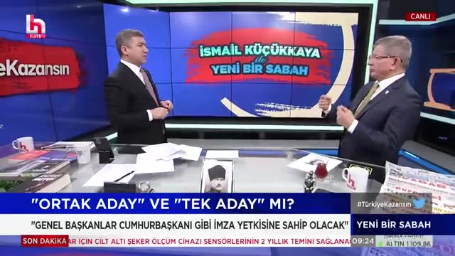 Ahmet Davutoğlu:

Tek aday çıkaracağız
