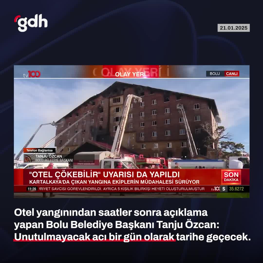 Bolu Belediye Başkanı: "Unutulmayacak acı bir gün"