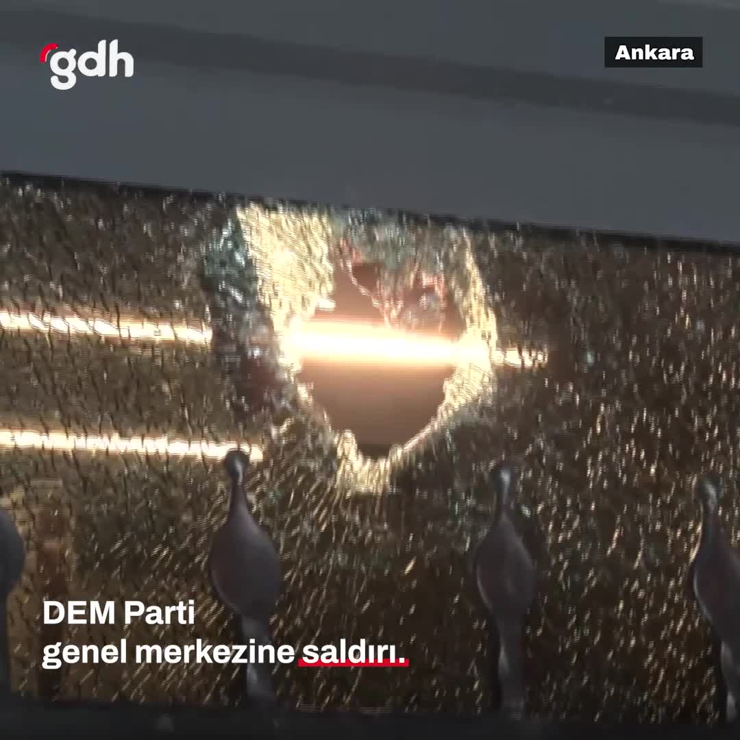 Ankara'da alkollü şahıs, DEM Parti Merkezine saldırdı