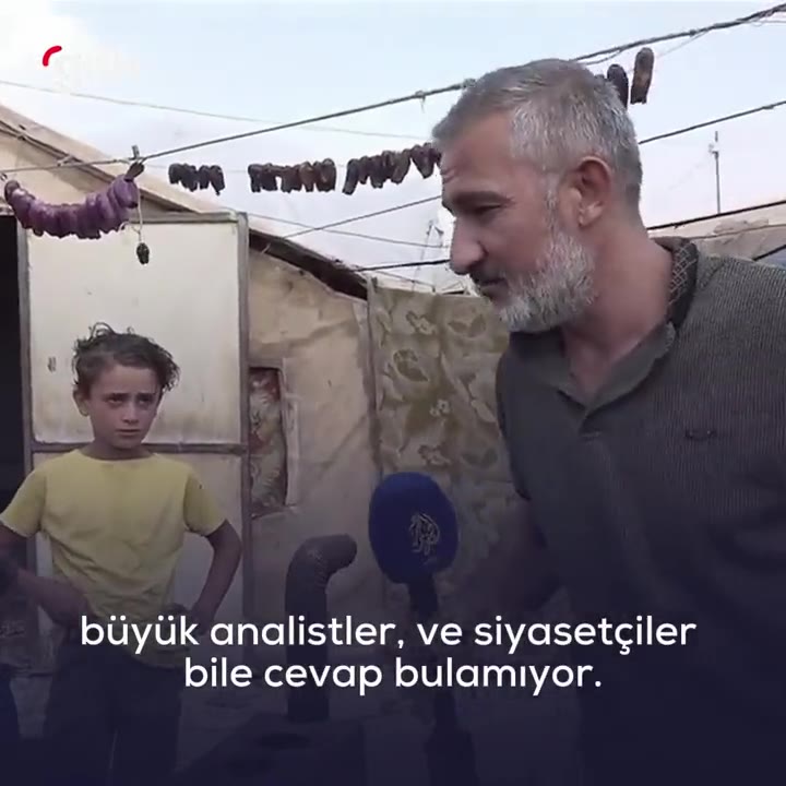 İdlib mülteci kampında çocukların soruları muhabiri şaşırttı