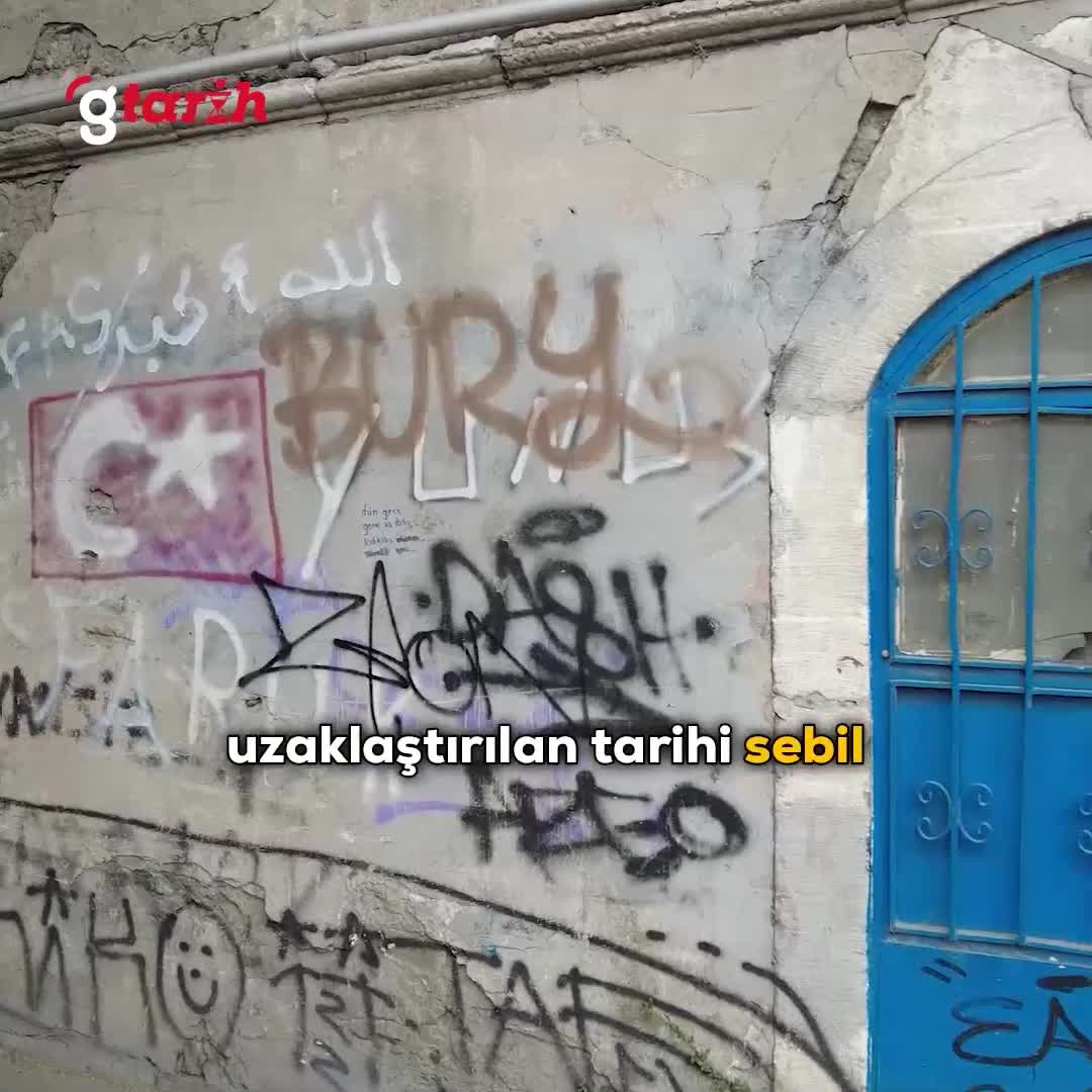 Mustafa Paşa Sebili grafiti panosuna dönüştürüldü!