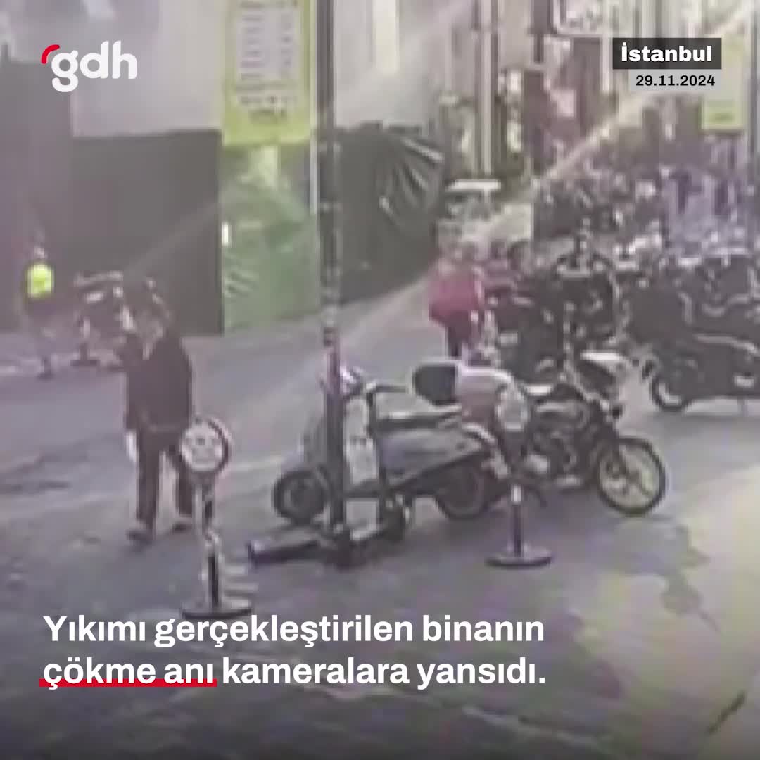 Güngören'deki yıkım anına ait görüntüler yayınlandı