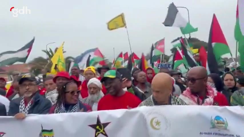 Cape Town'da Filistin'e destek yürüyüşü düzenlendi
