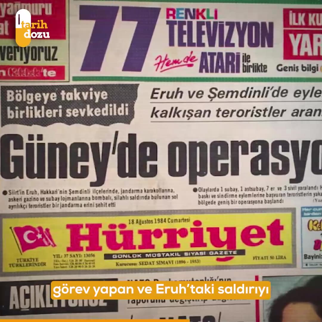 PKK'nın 15 Ağustos 1984 Eruh ve Şemdinli baskınları nasıldı?