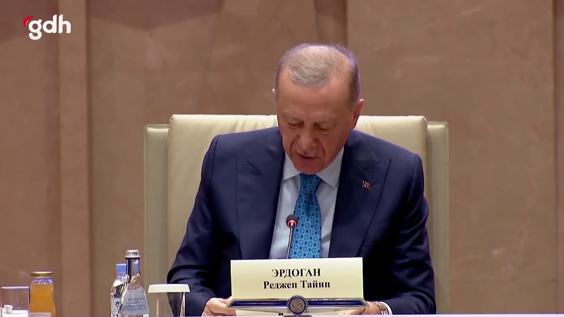 Erdoğan, Kırgızistan'da Filistin meselesine dikkat çekti