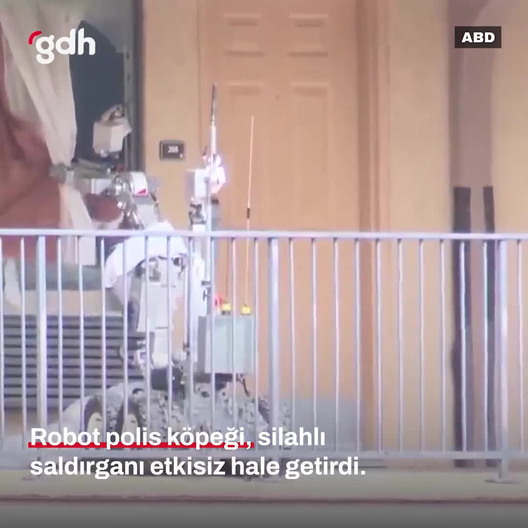 ABD'de oteldeki saldırgan, robot polis köpeğiyle etkisiz hale getirildi