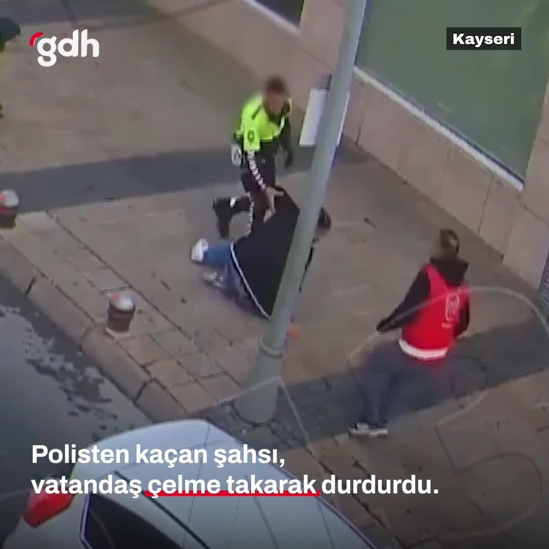 Kayseri'de polis dur ihtarına uymayan şahıs yakalandı